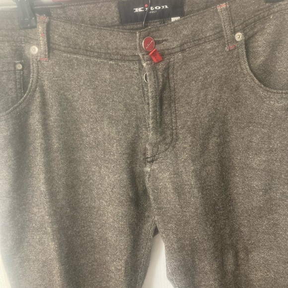 Kiton 5 Pocket Wool Blend Pant 36 - Picture 2 of 8